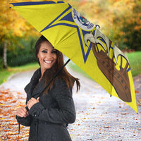 Curacao Football Pride Custom Umbrella La Familia Azul Go Champions - Wonder Print Shop