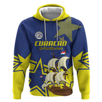 Curacao Football Pride Custom Zip Hoodie La Familia Azul Go Champions - Wonder Print Shop