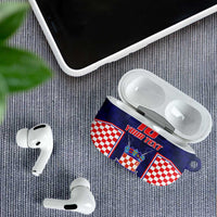 Custom Croatia Football AirPods Case Hrvatska Chessboard Heritage - Wonder Print Shop