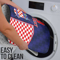 Custom Croatia Football Bathroom Set Hrvatska Chessboard Heritage - Wonder Print Shop