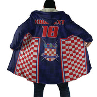 Custom Croatia Football Cloak Hrvatska Chessboard Heritage - Wonder Print Shop