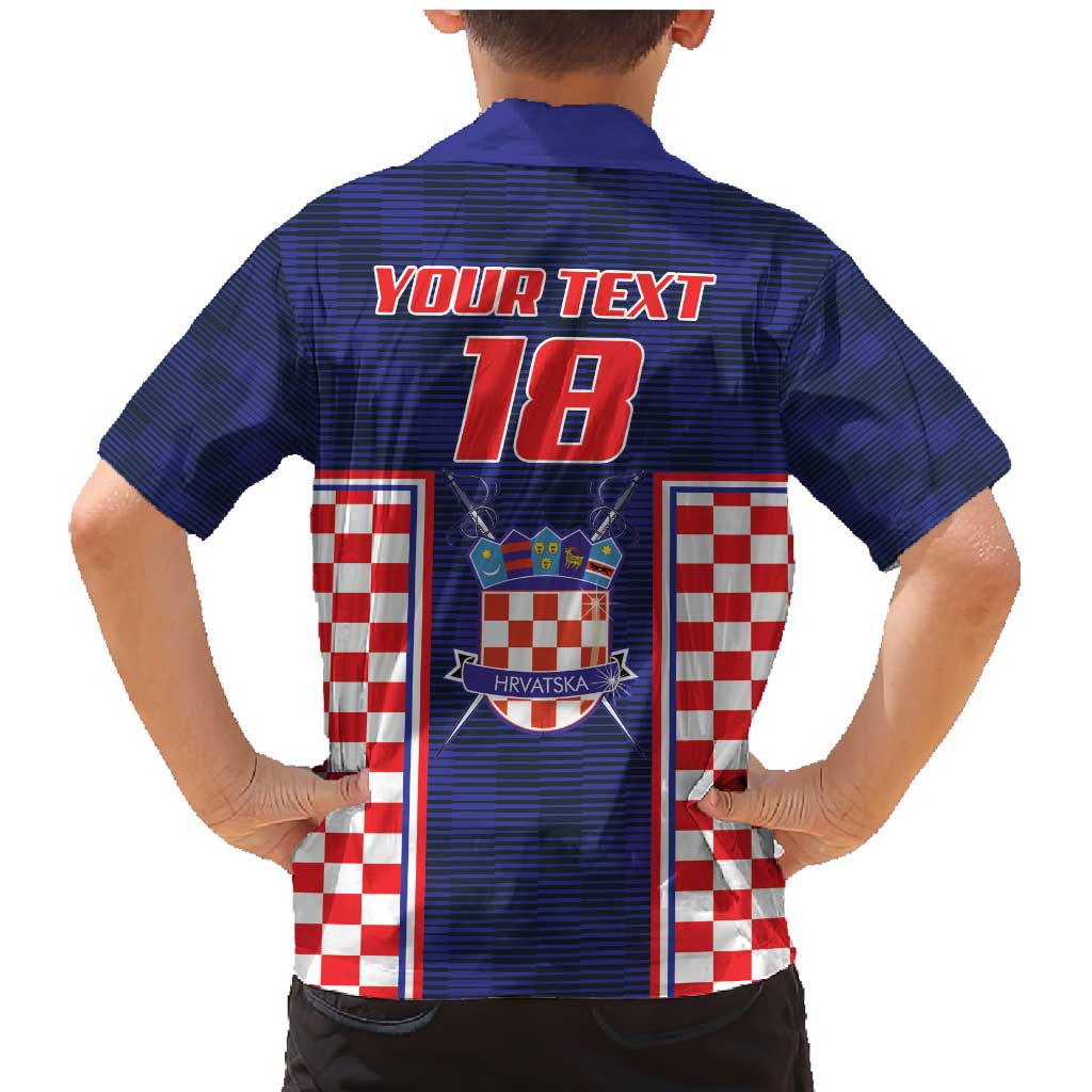 Custom Croatia Football Family Matching Mermaid Dress and Hawaiian Shirt Hrvatska Chessboard Heritage - Wonder Print Shop