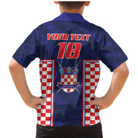 Custom Croatia Football Family Matching Mermaid Dress and Hawaiian Shirt Hrvatska Chessboard Heritage - Wonder Print Shop