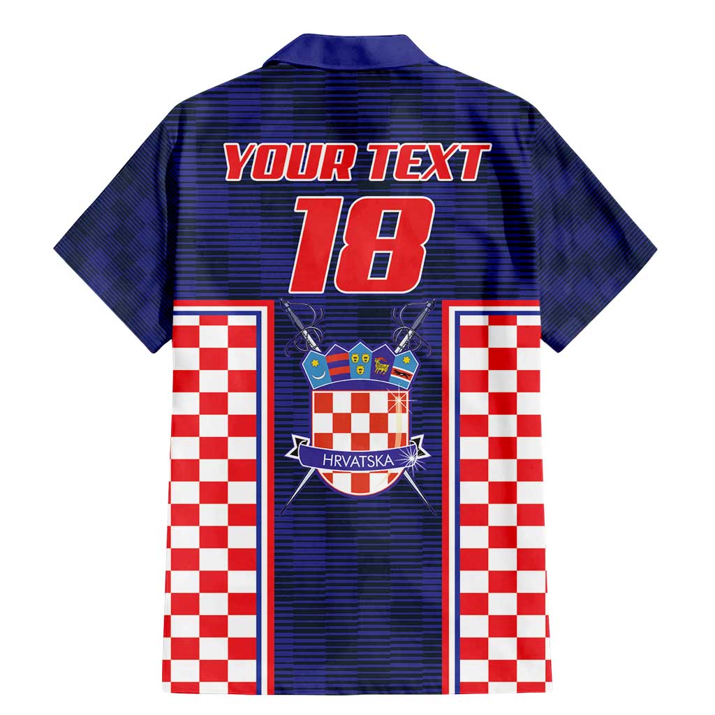 Custom Croatia Football Family Matching Mermaid Dress and Hawaiian Shirt Hrvatska Chessboard Heritage - Wonder Print Shop