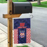 Custom Croatia Football Garden Flag Hrvatska Chessboard Heritage - Wonder Print Shop