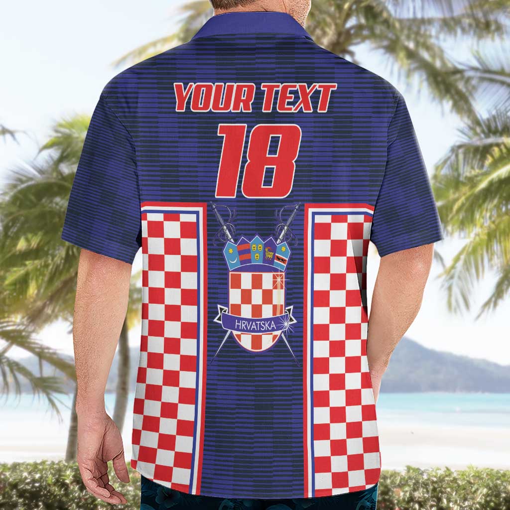 Custom Croatia Football Hawaiian Shirt Hrvatska Chessboard Heritage - Wonder Print Shop