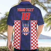 Custom Croatia Football Hawaiian Shirt Hrvatska Chessboard Heritage - Wonder Print Shop