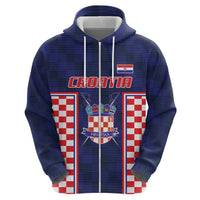 Custom Croatia Football Hoodie Hrvatska Chessboard Heritage - Wonder Print Shop