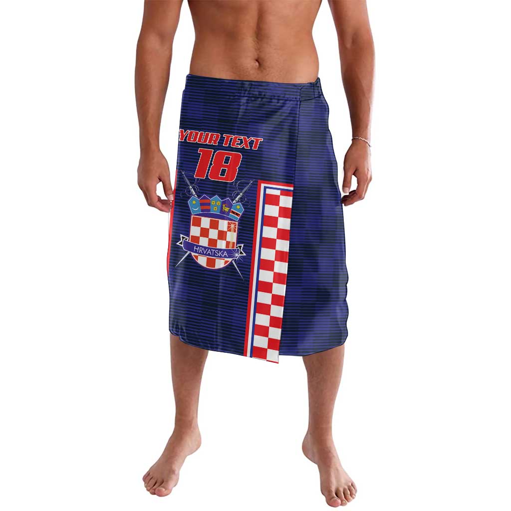 Custom Croatia Football Lavalava Hrvatska Chessboard Heritage - Wonder Print Shop