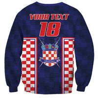 Custom Croatia Football Sweatshirt Hrvatska Chessboard Heritage - Wonder Print Shop