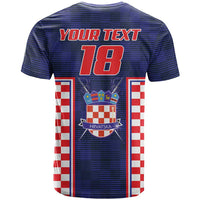 Custom Croatia Football T Shirt Hrvatska Chessboard Heritage - Wonder Print Shop