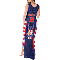 Custom Croatia Football Tank Maxi Dress Hrvatska Chessboard Heritage - Wonder Print Shop