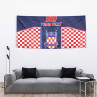 Custom Croatia Football Tapestry Hrvatska Chessboard Heritage - Wonder Print Shop