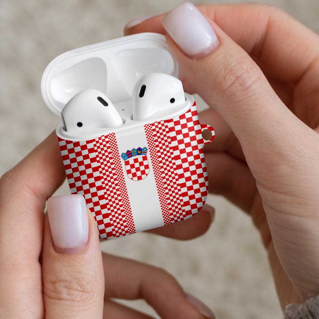 Croatia Football AirPods Case Vatreni Hrvatska Sporty Style - Wonder Print Shop