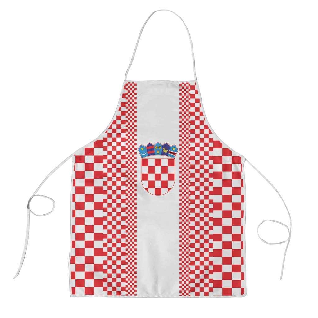 Croatia Football Apron Vatreni Hrvatska Sporty Style - Wonder Print Shop
