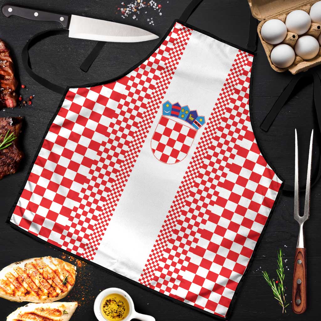 Croatia Football Apron Vatreni Hrvatska Sporty Style - Wonder Print Shop