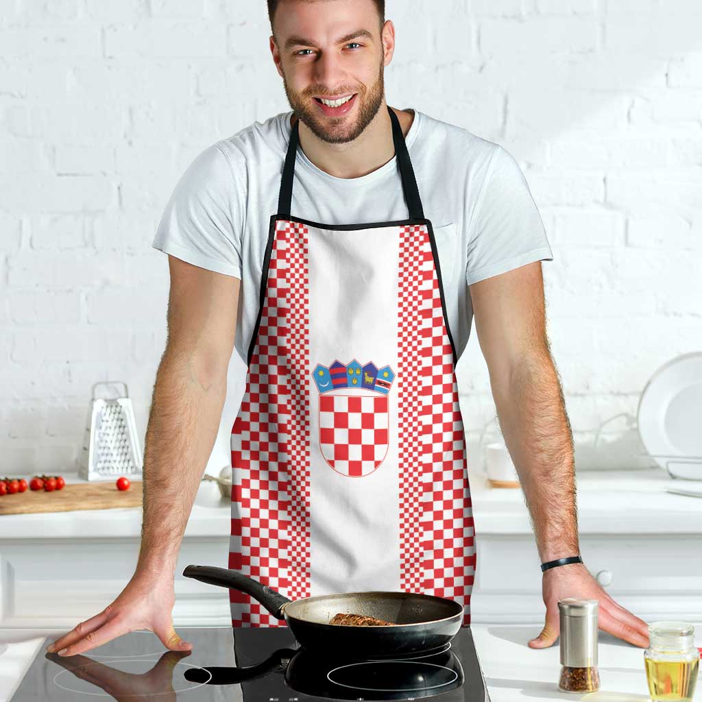 Croatia Football Apron Vatreni Hrvatska Sporty Style - Wonder Print Shop