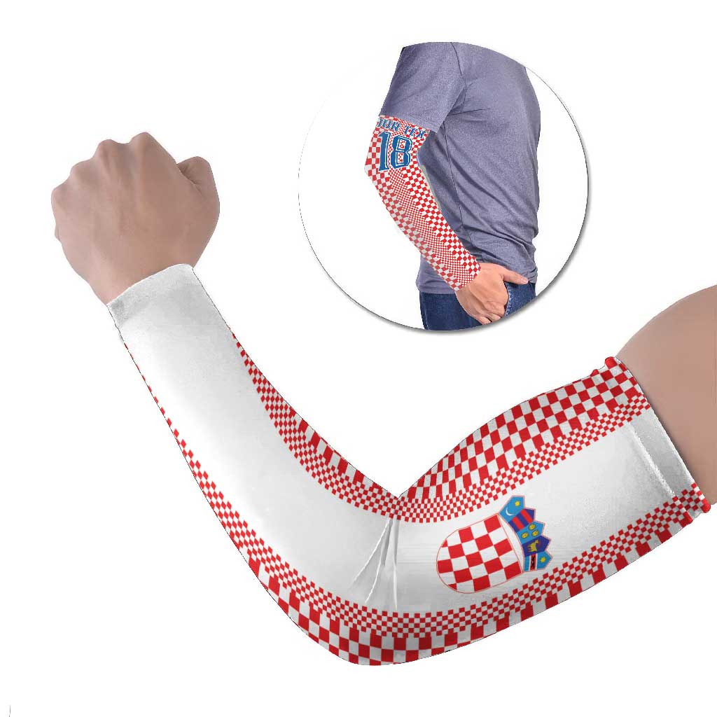 Custom Croatia Football Arm Sleeves Vatreni Hrvatska Sporty Style - Wonder Print Shop