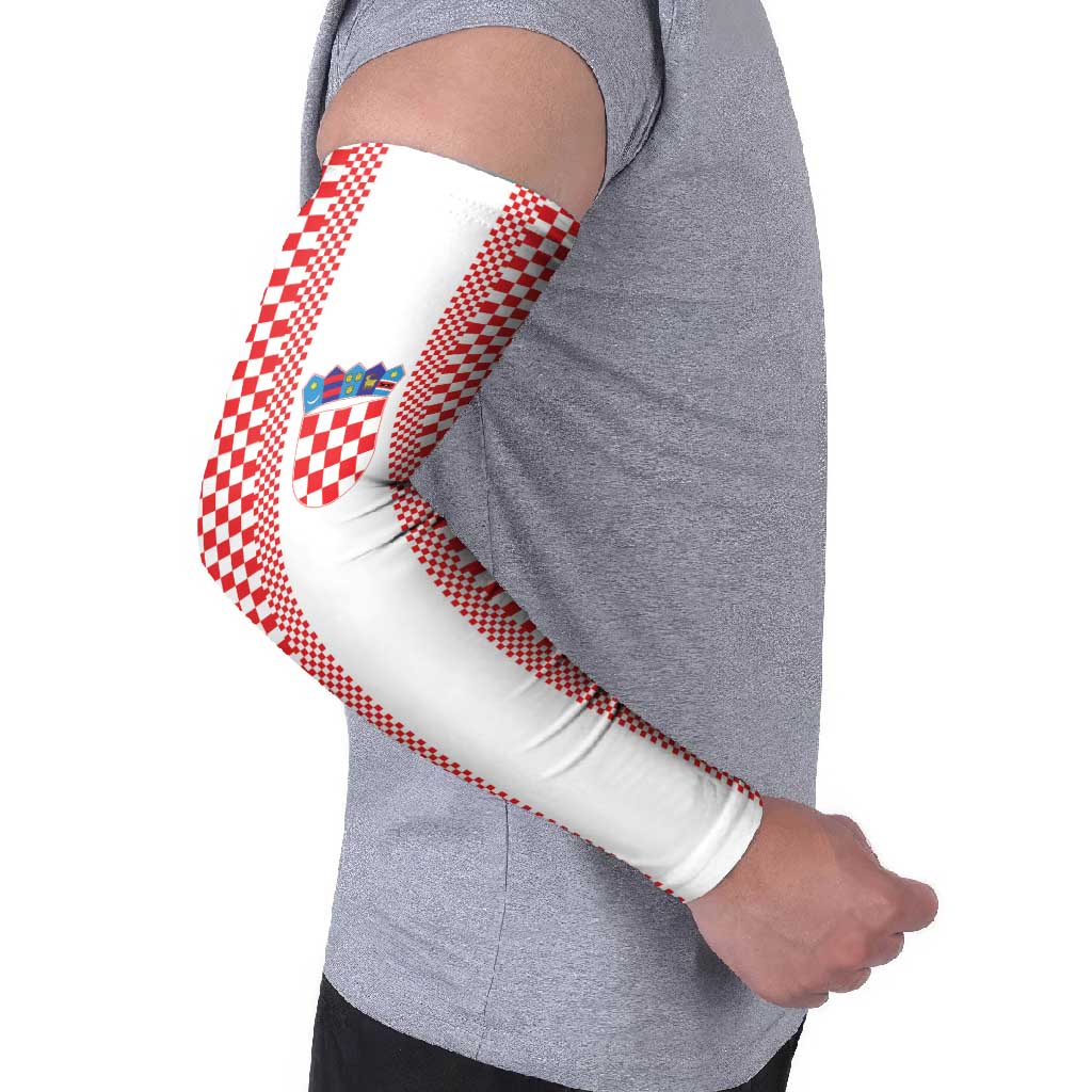 Custom Croatia Football Arm Sleeves Vatreni Hrvatska Sporty Style - Wonder Print Shop