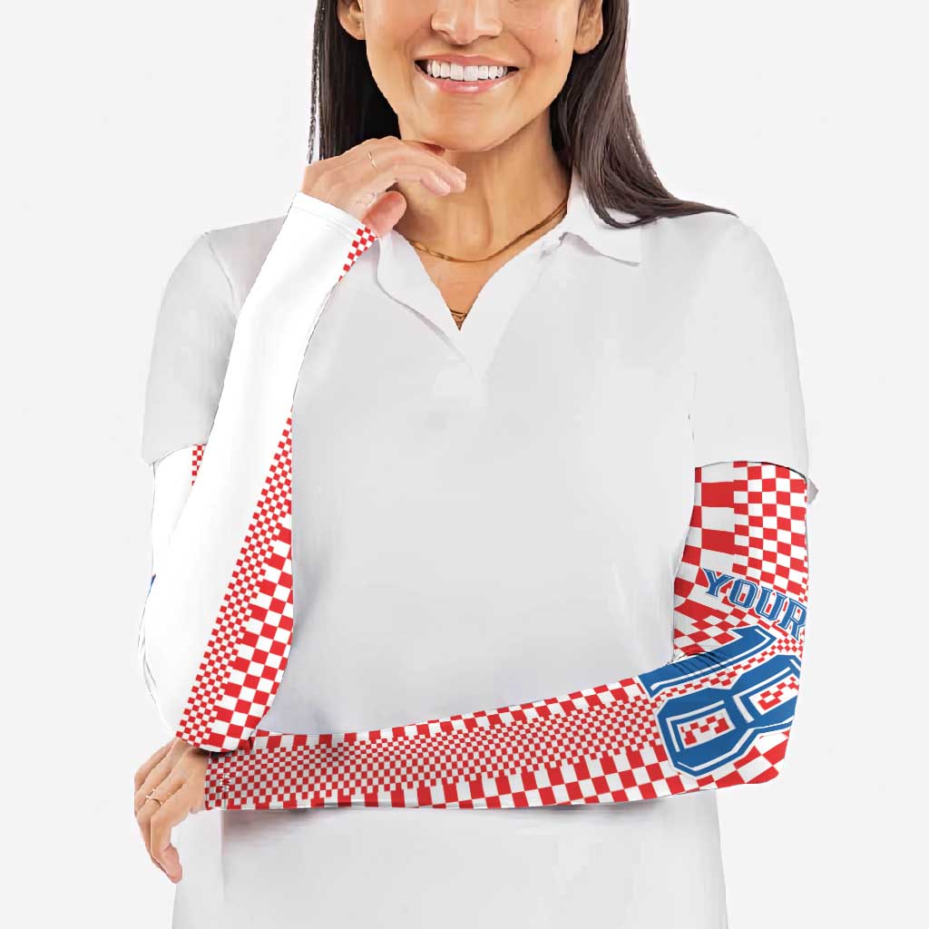 Custom Croatia Football Arm Sleeves Vatreni Hrvatska Sporty Style - Wonder Print Shop