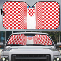 Croatia Football Auto Sun Shade Vatreni Hrvatska Sporty Style - Wonder Print Shop