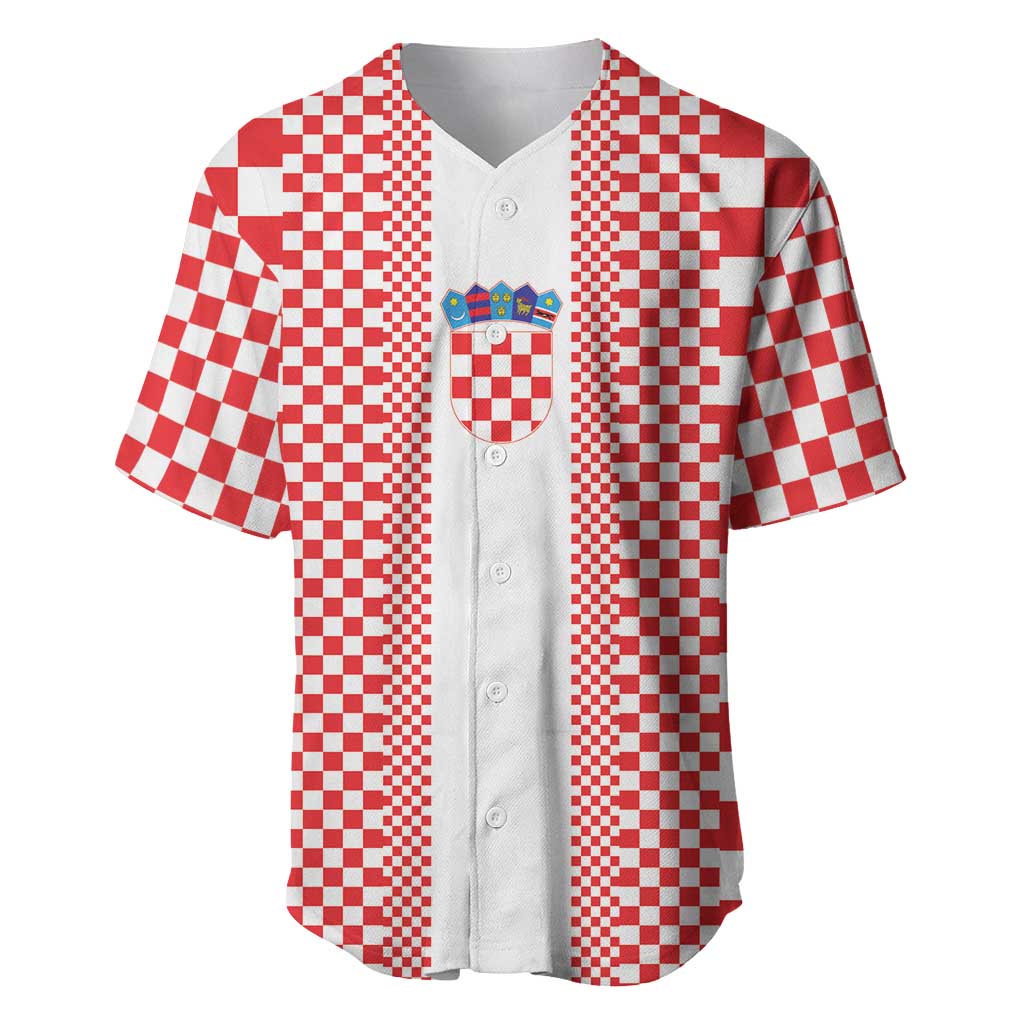 Custom Croatia Football Baseball Jersey Vatreni Hrvatska Sporty Style - Wonder Print Shop