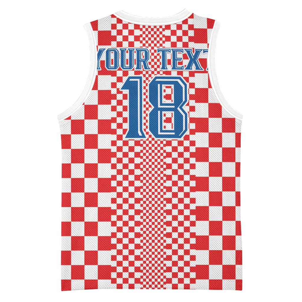 Custom Croatia Football Basketball Jersey Vatreni Hrvatska Sporty Style - Wonder Print Shop
