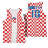 Custom Croatia Football Basketball Jersey Vatreni Hrvatska Sporty Style - Wonder Print Shop