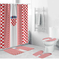 Croatia Football Bathroom Set Vatreni Hrvatska Sporty Style - Wonder Print Shop