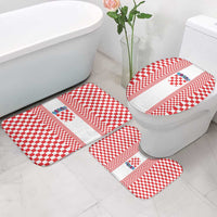 Croatia Football Bathroom Set Vatreni Hrvatska Sporty Style - Wonder Print Shop