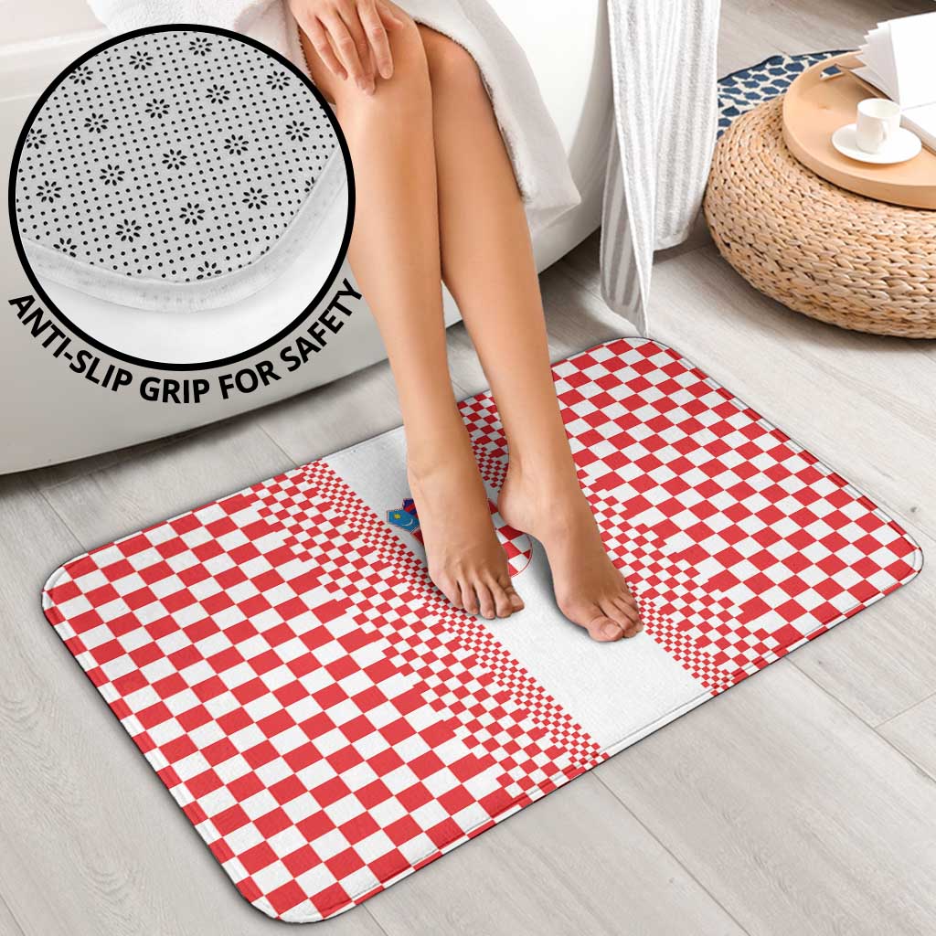 Croatia Football Bathroom Set Vatreni Hrvatska Sporty Style - Wonder Print Shop