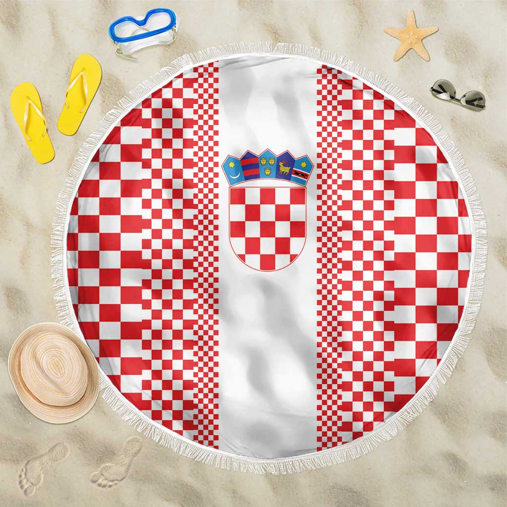 Croatia Football Beach Blanket Vatreni Hrvatska Sporty Style - Wonder Print Shop