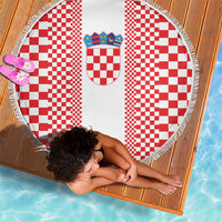 Croatia Football Beach Blanket Vatreni Hrvatska Sporty Style - Wonder Print Shop
