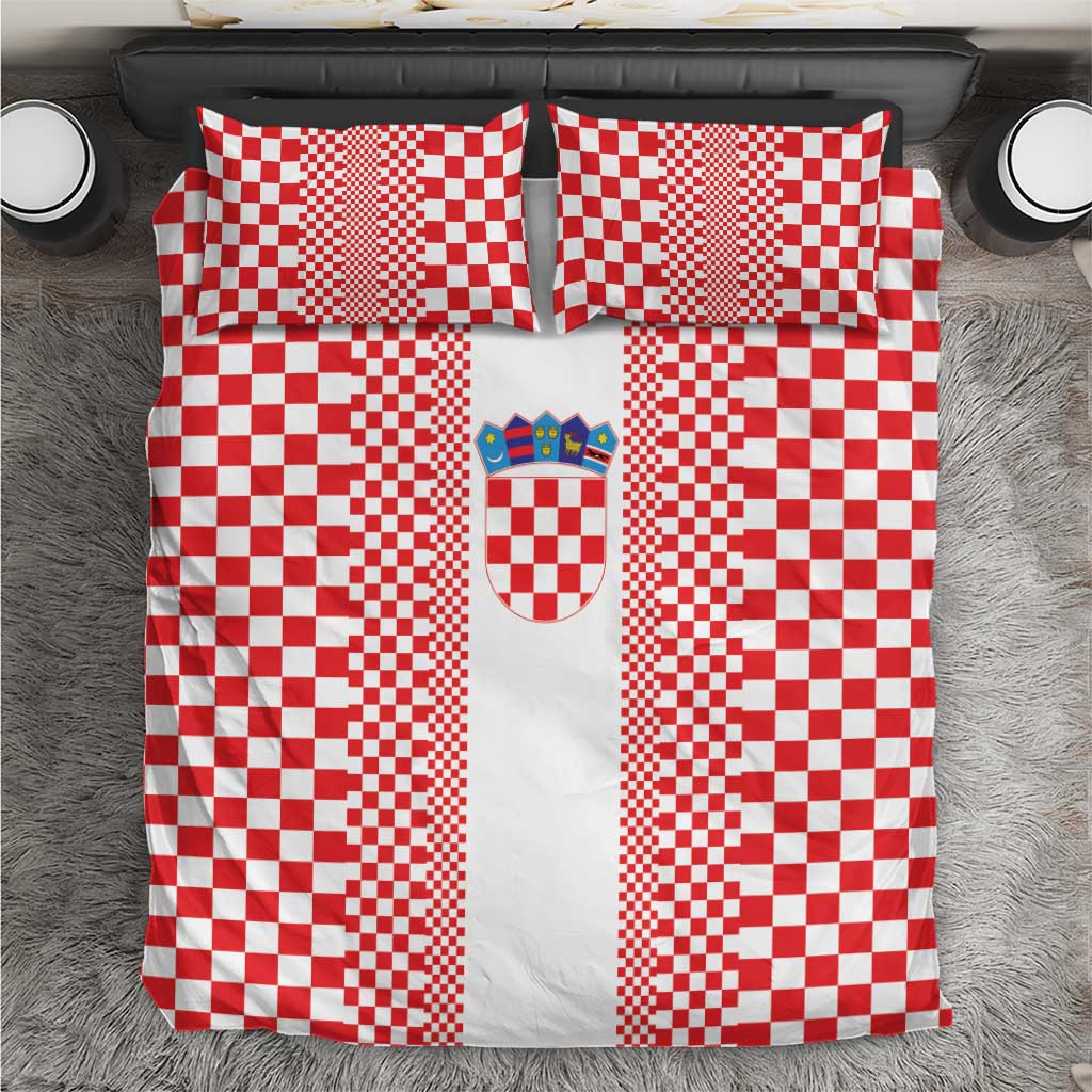 Croatia Football Bedding Set Vatreni Hrvatska Sporty Style - Wonder Print Shop