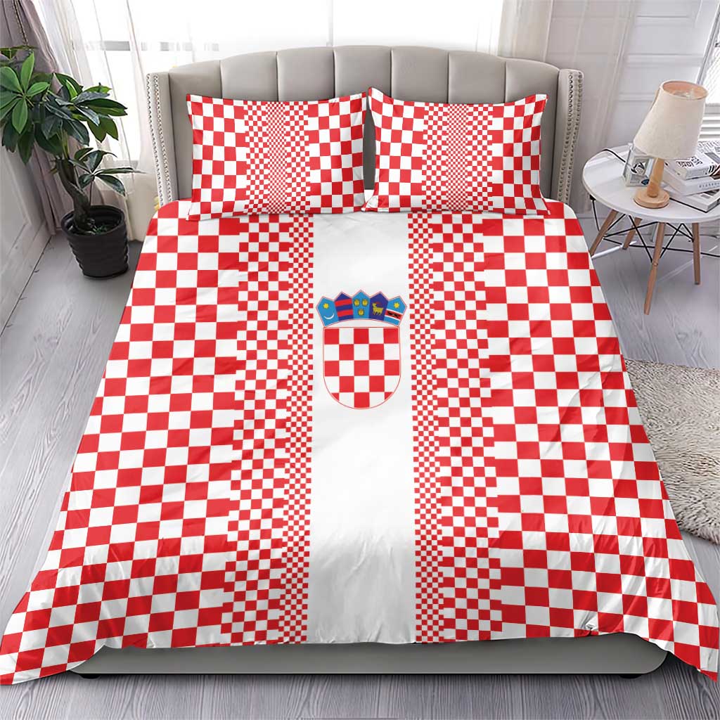 Croatia Football Bedding Set Vatreni Hrvatska Sporty Style - Wonder Print Shop