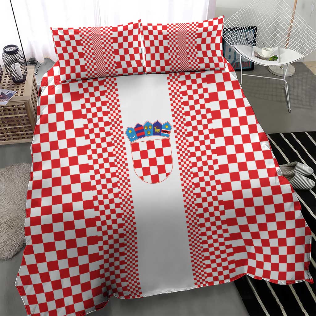 Croatia Football Bedding Set Vatreni Hrvatska Sporty Style - Wonder Print Shop