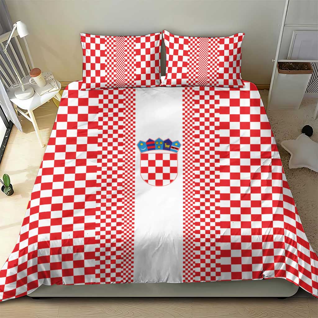 Croatia Football Bedding Set Vatreni Hrvatska Sporty Style - Wonder Print Shop