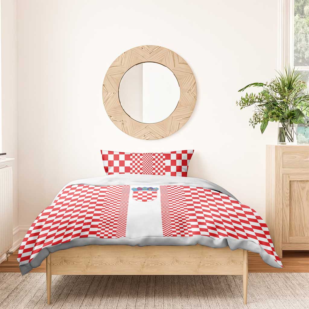Croatia Football Bedding Set Vatreni Hrvatska Sporty Style - Wonder Print Shop