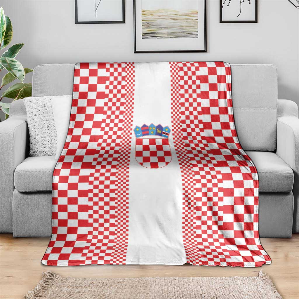 Croatia Football Blanket Vatreni Hrvatska Sporty Style - Wonder Print Shop