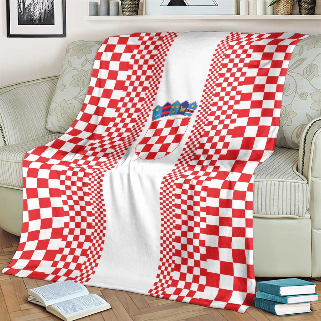 Croatia Football Blanket Vatreni Hrvatska Sporty Style - Wonder Print Shop