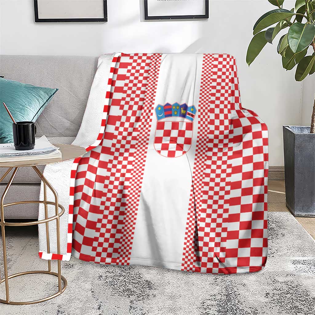 Croatia Football Blanket Vatreni Hrvatska Sporty Style - Wonder Print Shop