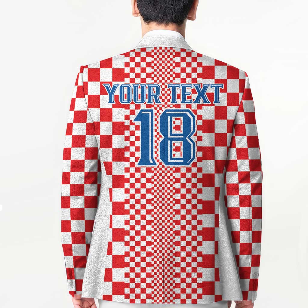 Custom Croatia Football Blazer Vatreni Hrvatska Sporty Style - Wonder Print Shop