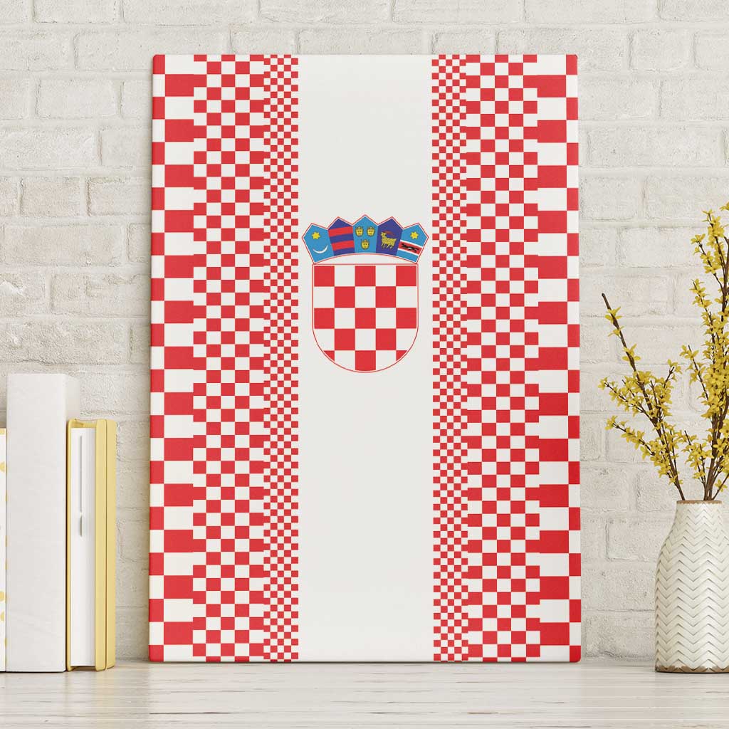 Croatia Football Canvas Wall Art Vatreni Hrvatska Sporty Style - Wonder Print Shop