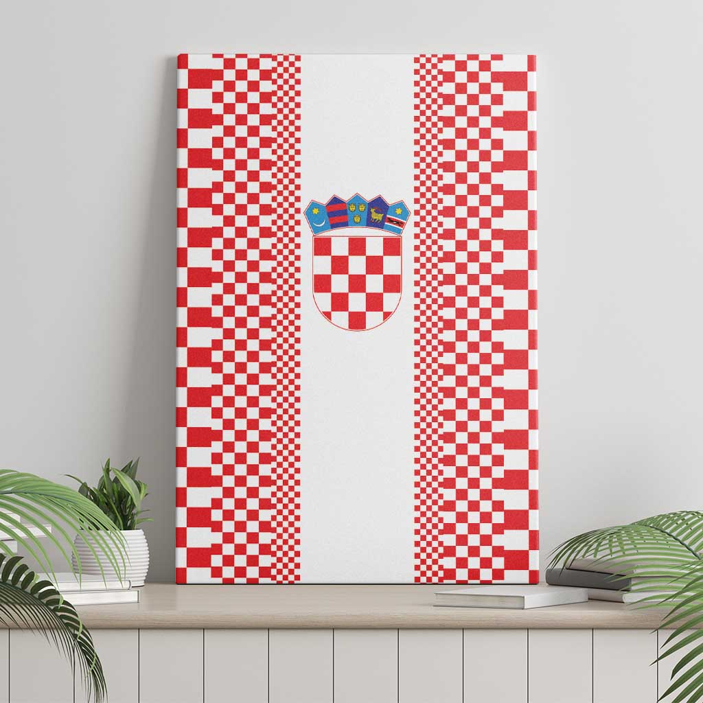 Croatia Football Canvas Wall Art Vatreni Hrvatska Sporty Style - Wonder Print Shop