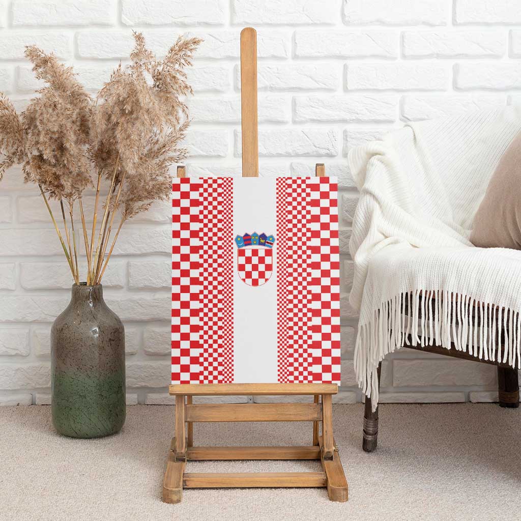 Croatia Football Canvas Wall Art Vatreni Hrvatska Sporty Style - Wonder Print Shop