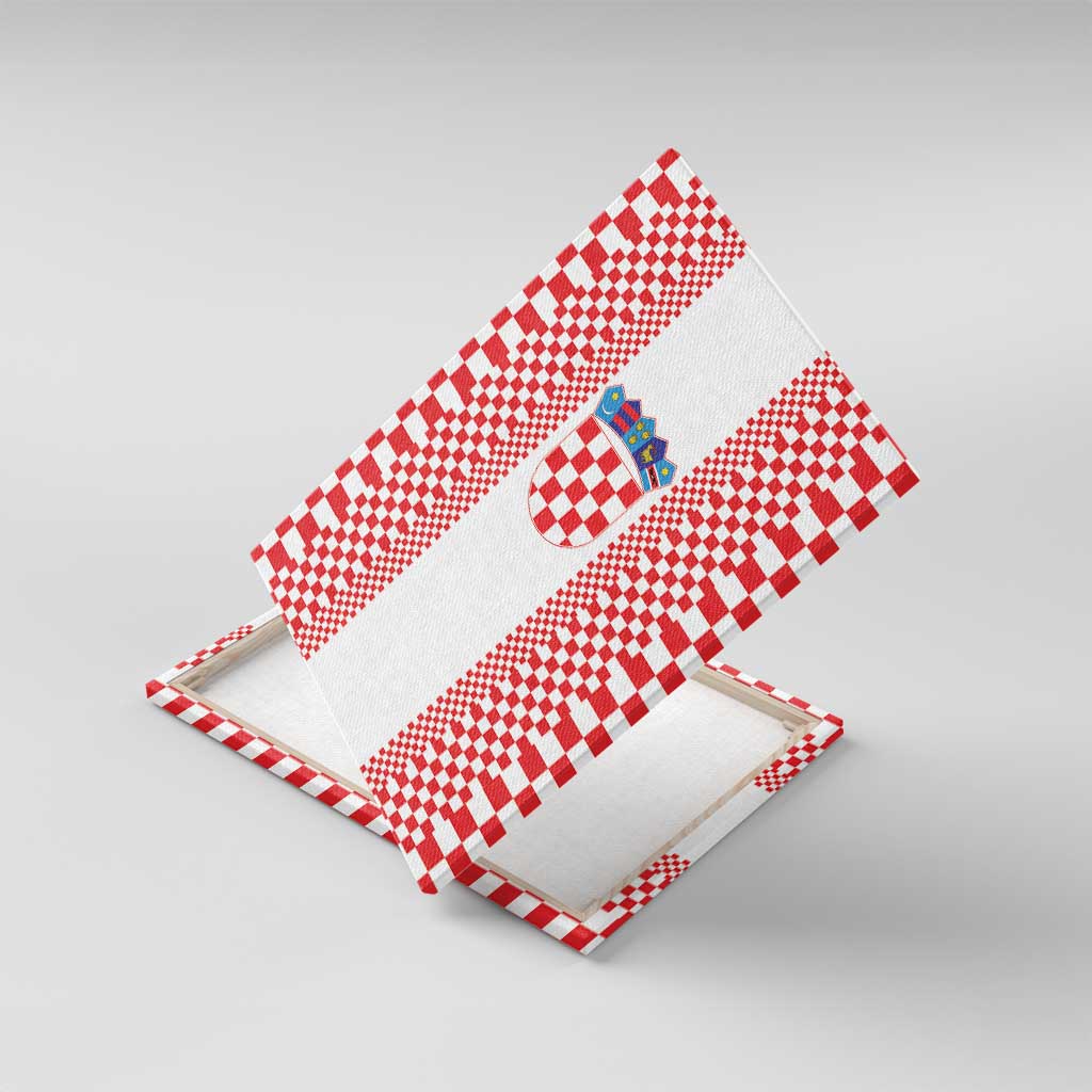 Croatia Football Canvas Wall Art Vatreni Hrvatska Sporty Style - Wonder Print Shop