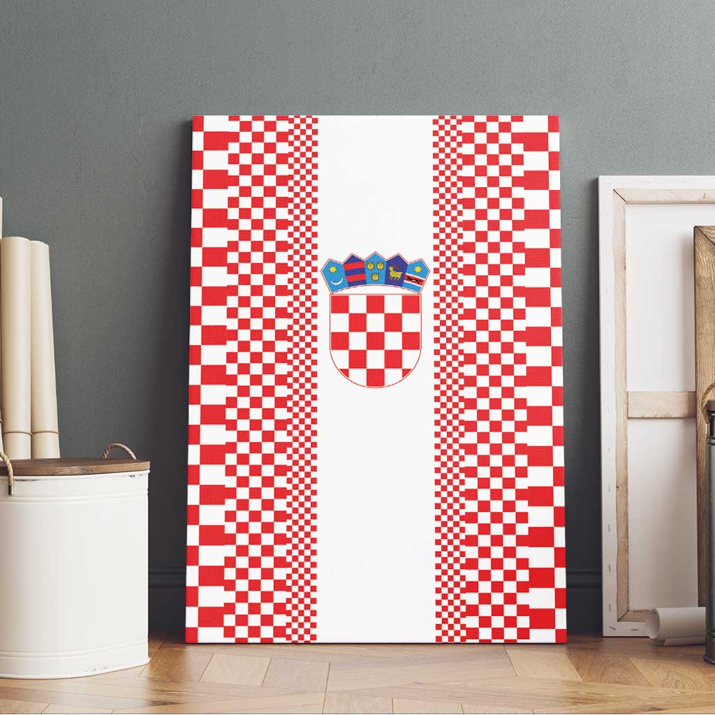 Croatia Football Canvas Wall Art Vatreni Hrvatska Sporty Style - Wonder Print Shop