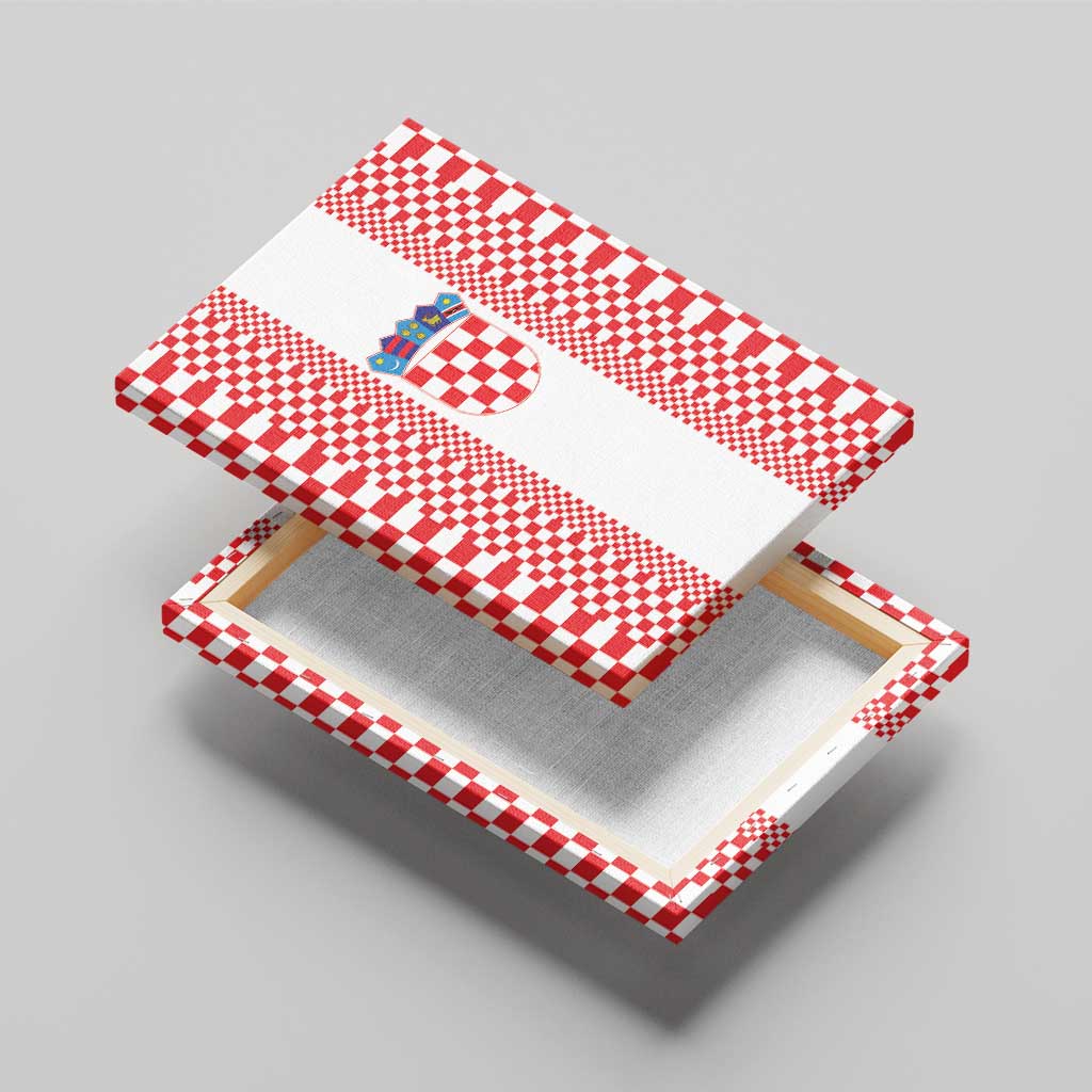 Croatia Football Canvas Wall Art Vatreni Hrvatska Sporty Style - Wonder Print Shop