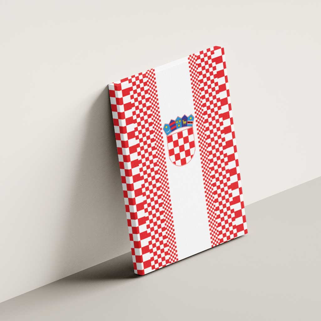 Croatia Football Canvas Wall Art Vatreni Hrvatska Sporty Style - Wonder Print Shop