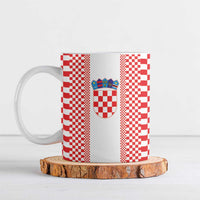 Custom Croatia Football Ceramic Mug Vatreni Hrvatska Sporty Style - Wonder Print Shop